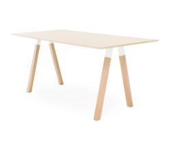 Martela Oyj Frankie конференц-высокий стол wooden A-leg 110cm wood - 1