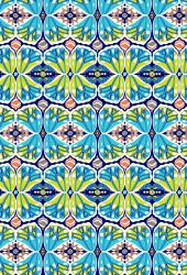 Изображение продукта wallunica Floral pattern | Blue and green repeating design
