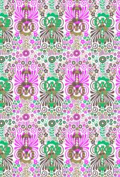Изображение продукта wallunica Floral pattern | Purple and green flowers repeating design