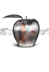 Изображение продукта wallunica Ilustrations - Wall Art | Native Americans on apple design