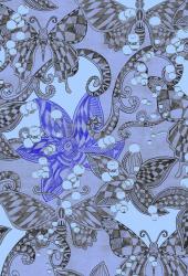 Изображение продукта wallunica Ilustrations - Wall Art | Patterned butterfly drawing