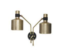 Изображение продукта Bert Frank Riddle настенный светильник Black & Brass