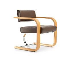 Neutra by VS кресло на стальной раме кресло Wood - 1