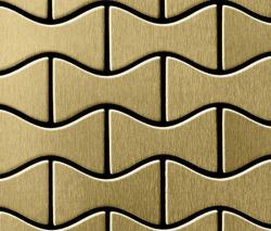 Alloy Kismet Titanium Gold Brushed Tiles - 1