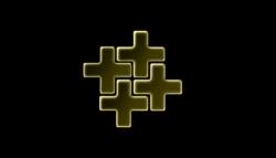 Alloy Swiss Cross Brass Tiles - 1