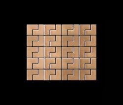 Alloy Kink Titanium Amber Brushed Tiles - 2