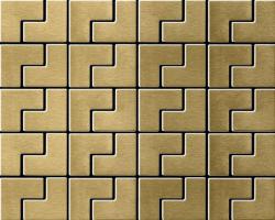 Alloy Kink Titanium Gold Brushed Tiles - 1