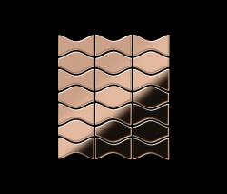 Alloy Kismet & Karma Titanium Amber Mirror Tiles - 2