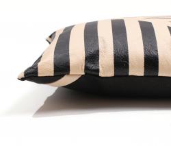 AVO Black Lines Leather Pillow - 12x16 - 4
