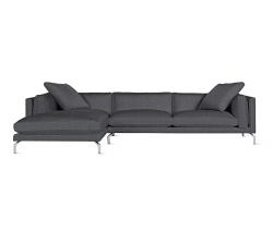 Design Within Reach Como Sectional Chaise с обивкой из ткани, Left - 1