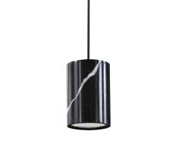Terence Woodgate Solid | подвесной светильник Cylinder in Nero Marquina Marble - 1