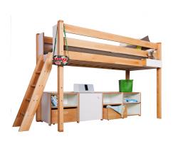 De Breuyn Delite – medium Loft bed with shelves - 1
