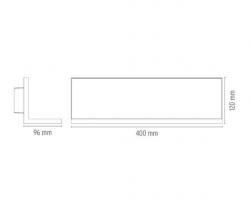 Настенный светильник FLOS HIDE L хром/ белый - 2