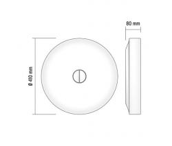 Настенно-потолочный светильник FLOS BUTTON матовый/матовый - 4