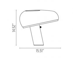 Настольный светильник FLOS SNOOPY TOUCH черный - 4