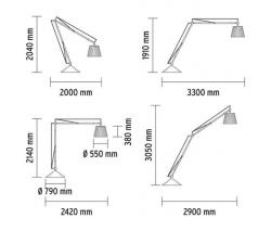 Торшер FLOS SUPERARCHIMOON серый - 4