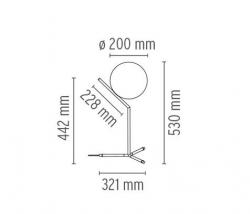 Настольный светильник FLOS IC T1 High матовая латунь - 2