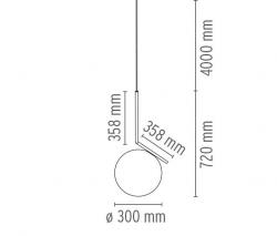 Подвесной светильник FLOS IC S2 матовая латунь - 2