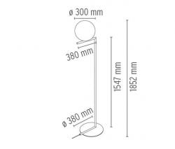 Торшер FLOS IC F2 матовая латунь - 2