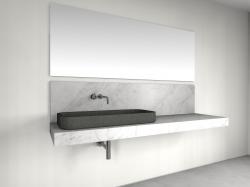 Absolut Bad Console basin | Design Nr. 1013 – Bianco Carrara seidenmatt - 1