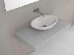 Изображение продукта Absolut Bad Console basin | Design Nr. 1042 – Moon Stone seidenmatt