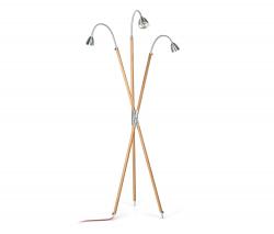 Изображение продукта less'n'more athene 3way wood triple pedestal light
