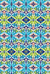 Изображение продукта wallunica Floral pattern | Blue and green repeating design