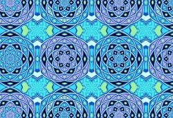 Изображение продукта wallunica Geometric Design | Blue geometric pattern