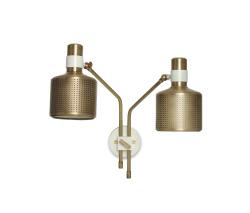 Изображение продукта Bert Frank Riddle настенный светильник White & Brass
