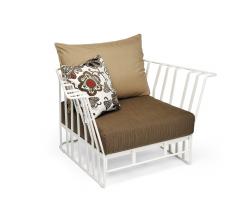 Изображение продукта Roberti Rattan Hamptons Graphics 9731 кресло с подлокотниками