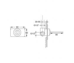 Steinberg 200 2250 однорычажный смеситель для душа 1/2“ - 2