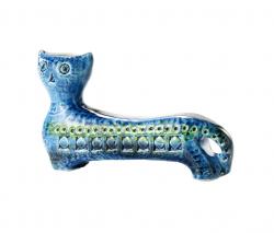 Bitossi Ceramiche Rimini Blu Figura gatto lungo - 1
