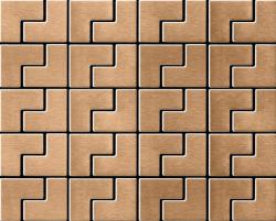 Изображение продукта Alloy Kink Titanium Amber Brushed Tiles