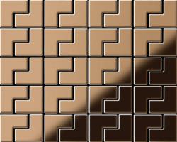 Изображение продукта Alloy Kink Titanium Amber Mirror Tiles