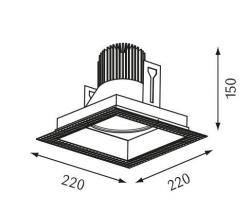 planlicht shoplight 168 frameless LED - 2