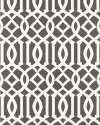 F. Schumacher Co Imperial Trellis Charcoal wallcovering - 1