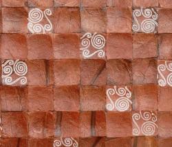 Cocomosaic Cocomosaic tiles brown bliss with spiral white stamp - 1