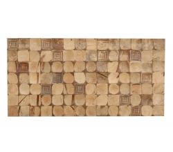 Cocomosaic Cocomosaic tiles natural bliss with square brown stamp - 2