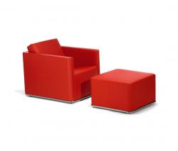 Изображение продукта GRASSOLER Glamour кресло с подлокотниками with Pouf