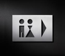 Изображение продукта PHOS Design Hinweisschild Wegweiser WC