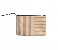 AVO Desert Sand Stripe Leather Clutch - 11x7.5 - 1