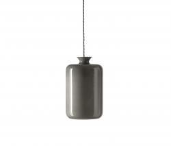 EBB & FLOW Pillar подвесной светильник ø19cm h=32cm стеклянный диффузор белый/глянцевый серый - 1