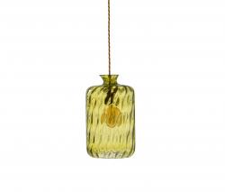 Изображение продукта EBB & FLOW Pillar подвесной светильник ø19cm h=32cm стекляннный рассеиватель ребристый, цвет - оливковый
