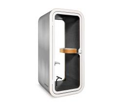 Изображение продукта Framery O brushed steel and black - мобильная переговорная