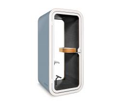 Изображение продукта Framery O brushed steel and white - мобильная переговорная