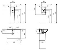 Ideal Standard Connect Space Wash basin - 2