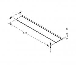 Ideal Standard Step glass shelf - 2