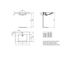 Ideal Standard Connect Freedom Waschtisch unterfahrbar 800 mm - 2