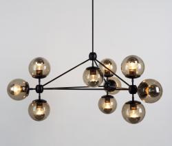 Изображение продукта Roll & Hill Modo люстра 10 globes black smoke