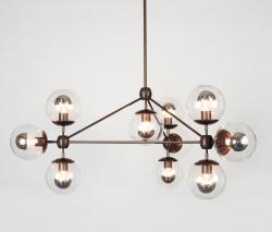 Изображение продукта Roll & Hill Modo люстра 10 globes bronze clear